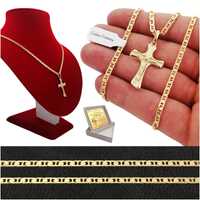 Złoty Łańcuszek Gucci + Krzyżyk 925 Grawer+gratisy