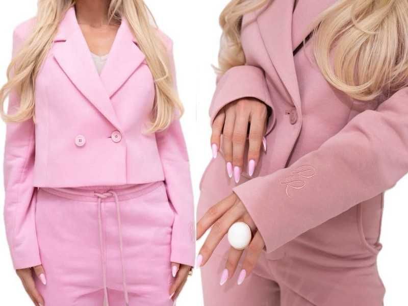 Rezerwacja Project Runway lemonada krótka marynarka granat M-L