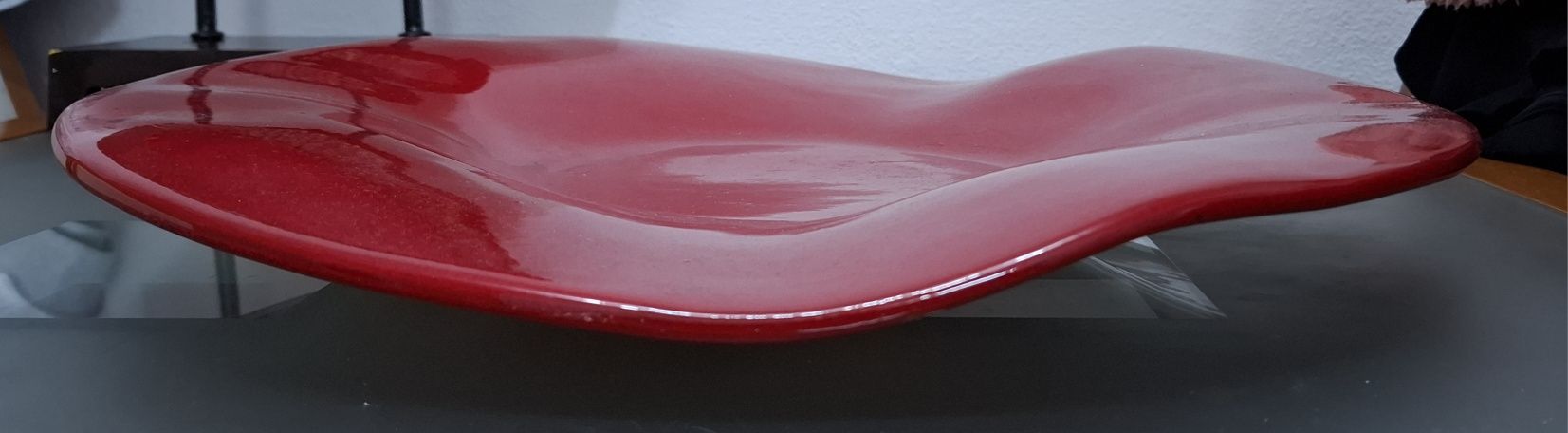 Centro mesa vermelho