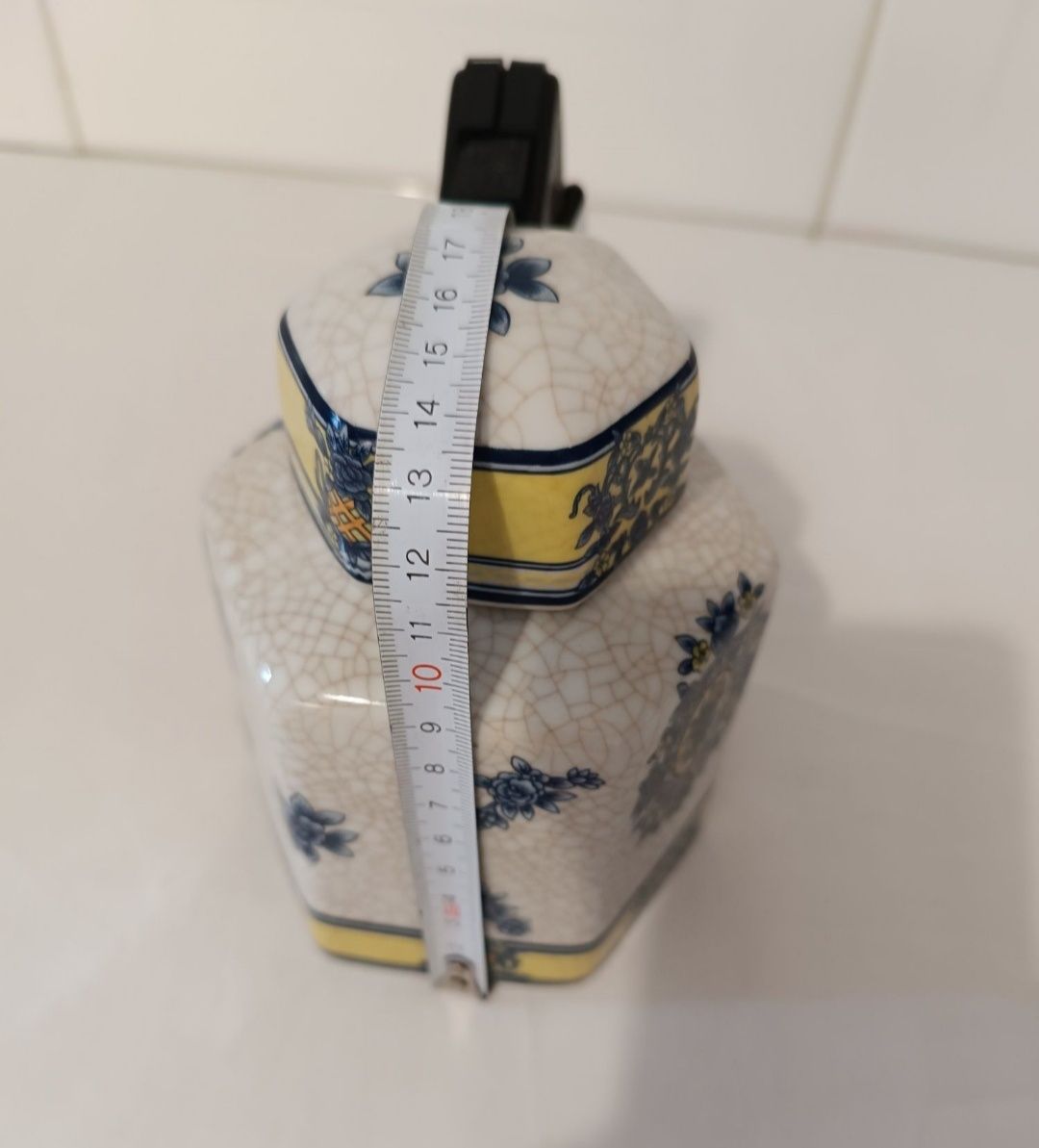 Pote Jarra Porcelana. Antiga. 14 cm