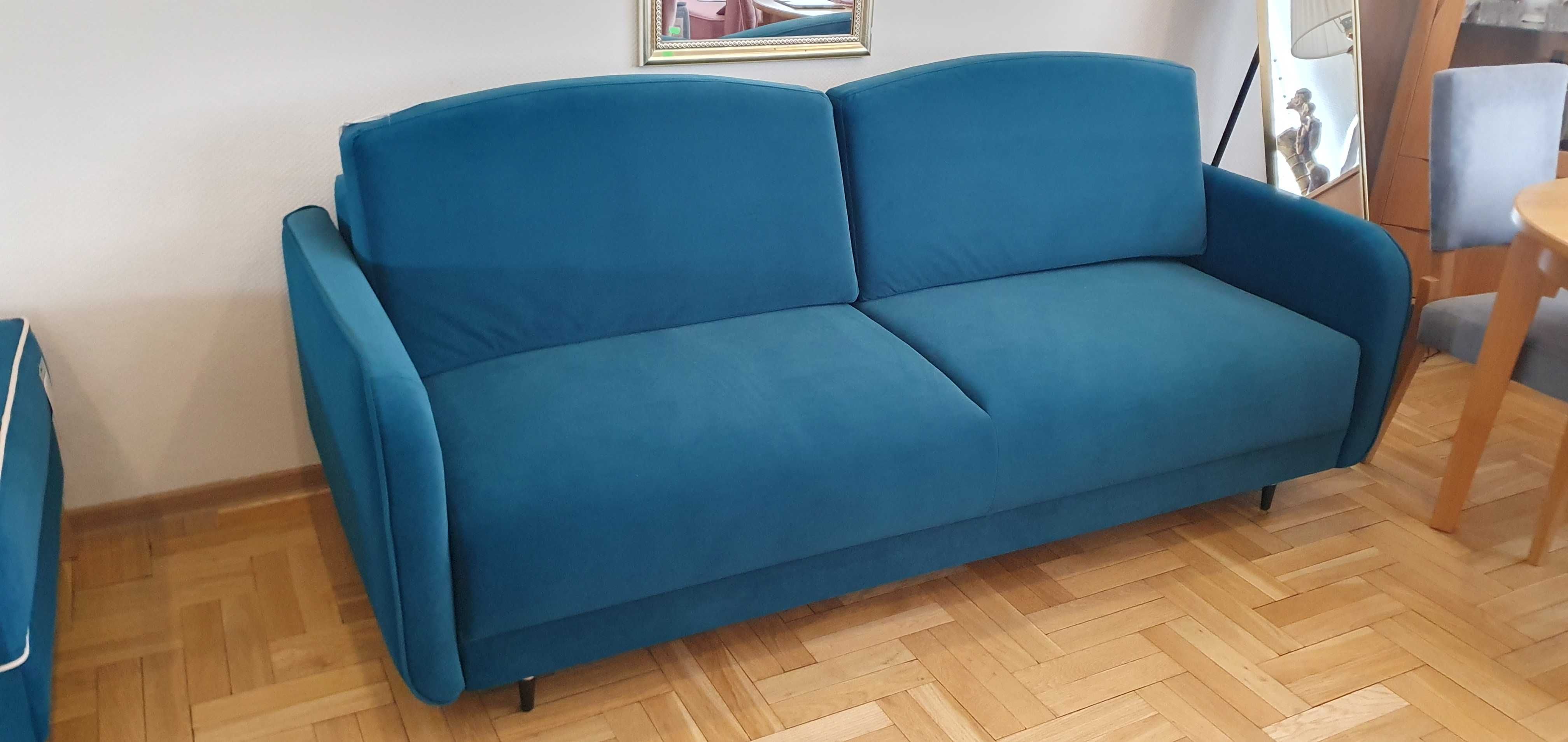 Zielona sofa z funkcją spania DL LAGUNA