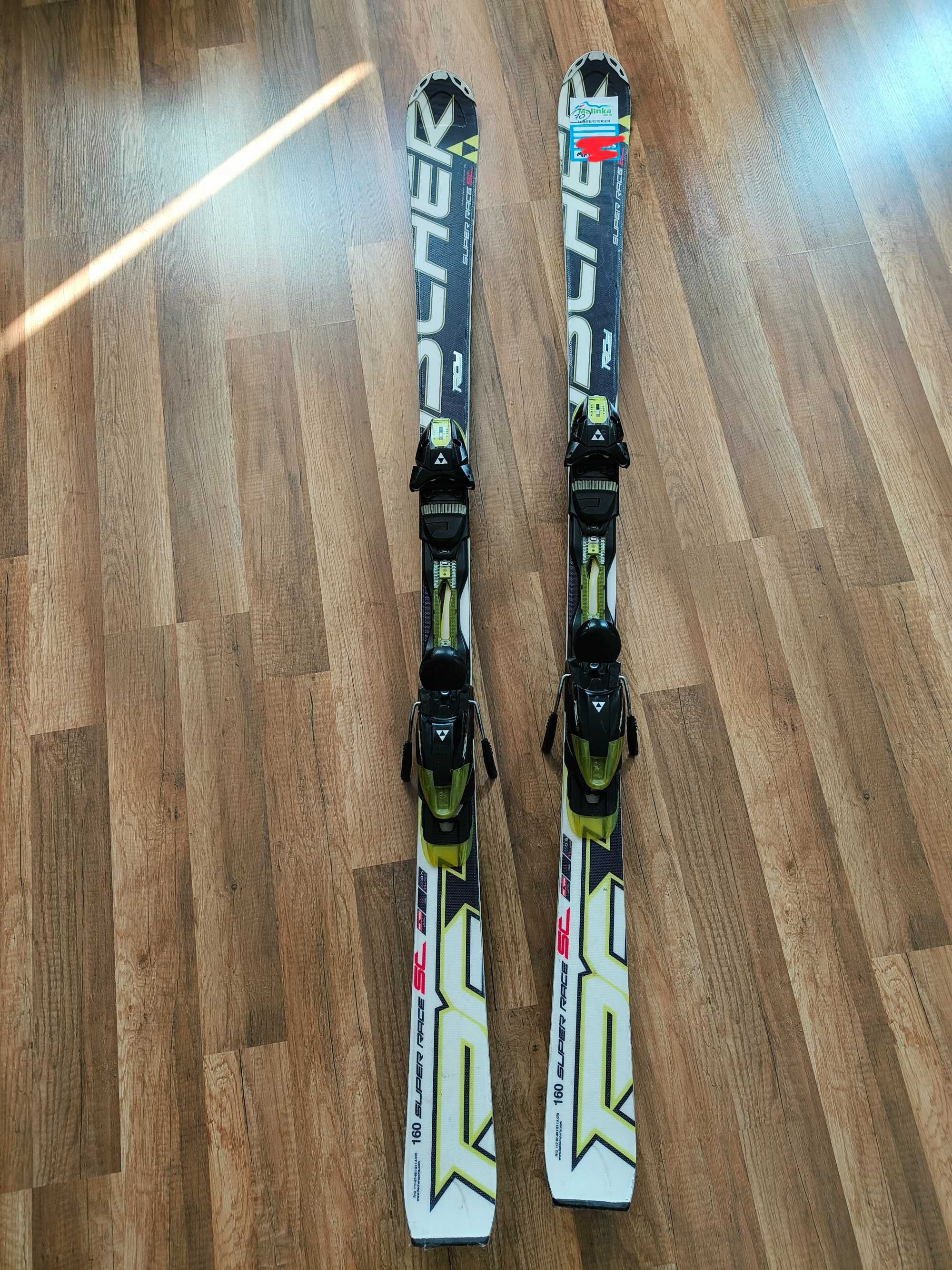 Narty Fischer RC4 Super Race SC 160cm + wiązania Powerrail
