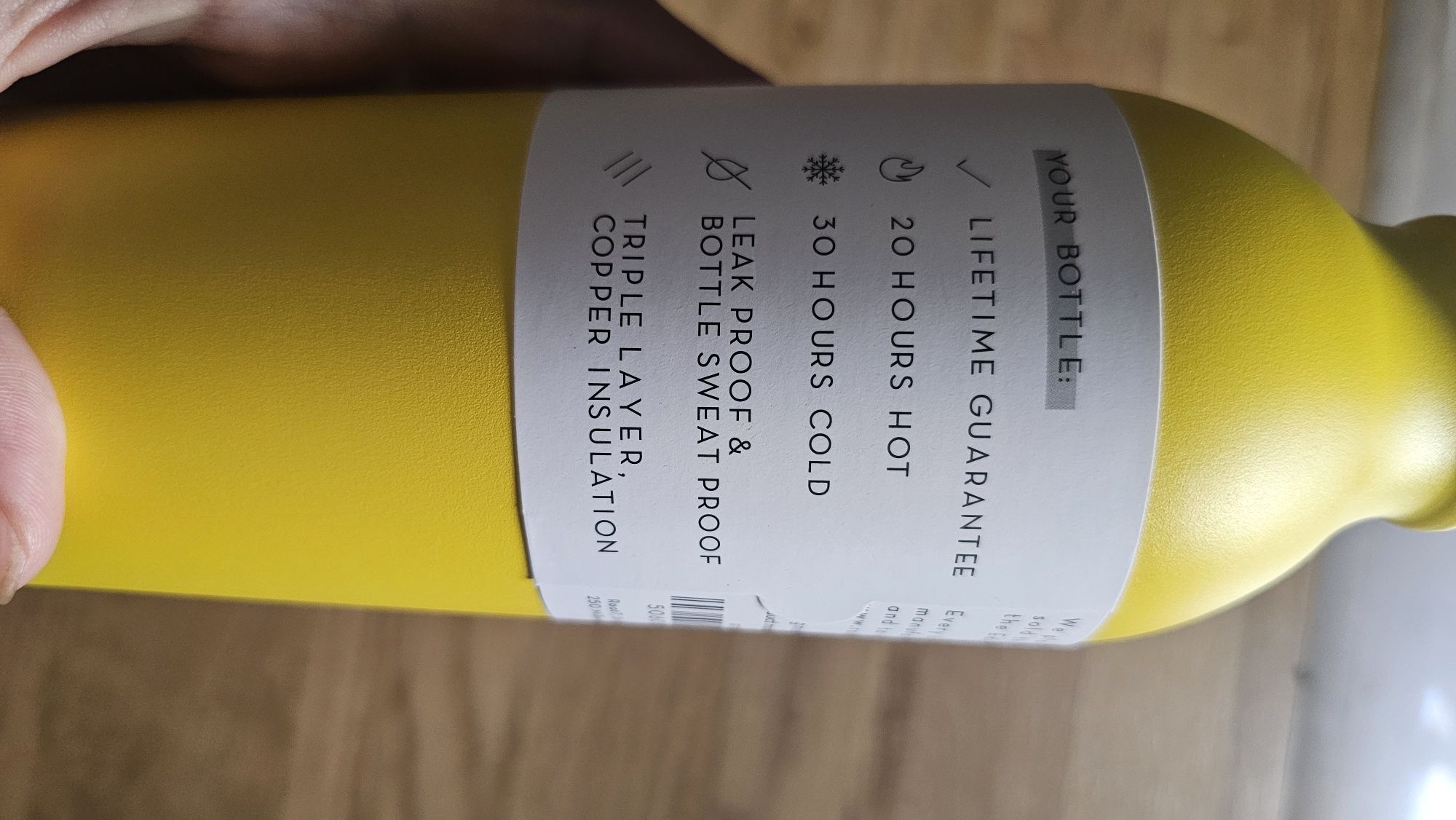 Nowa butelka termiczna root7 żółta 500 ml