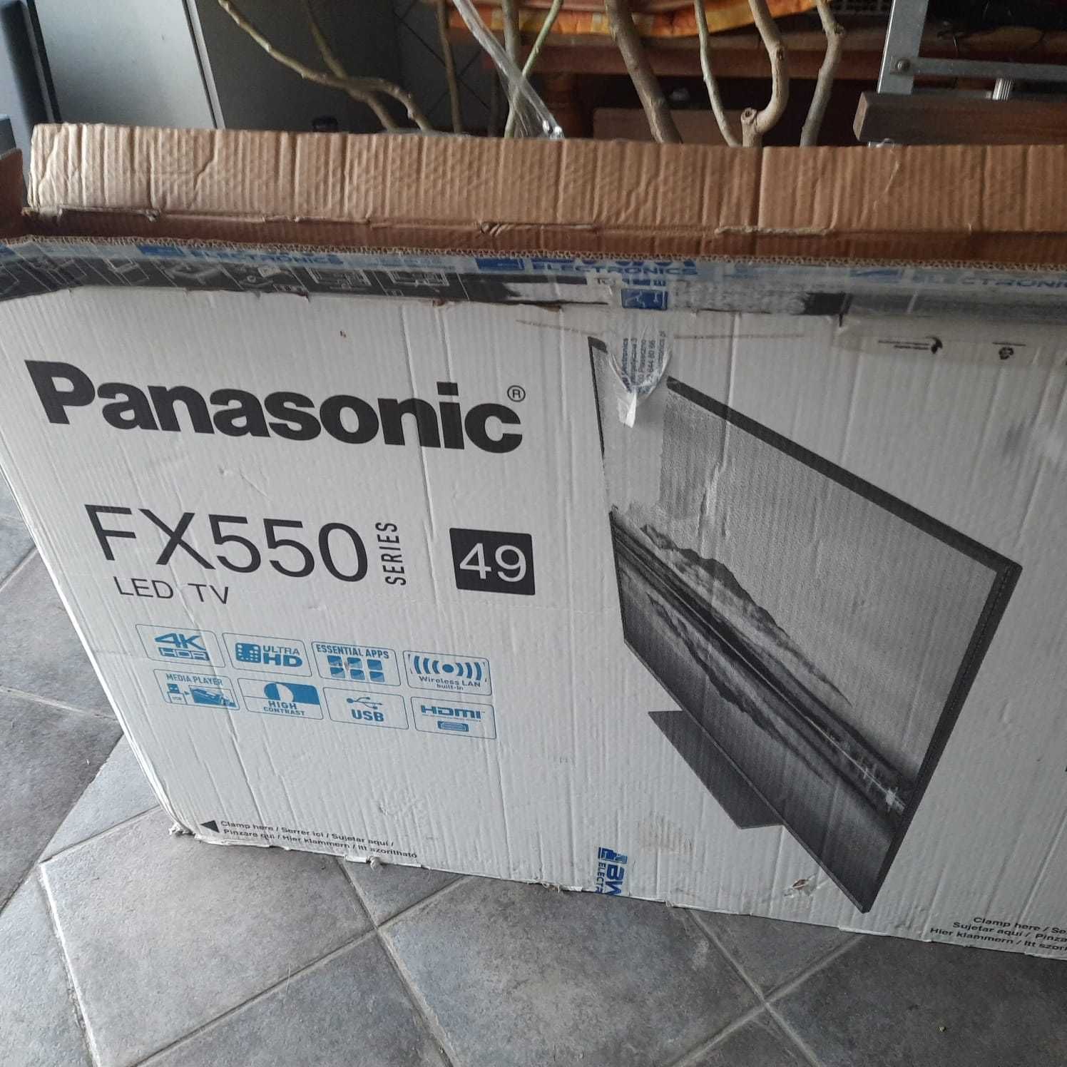 Telewizor LED 49" Panasonic TK-49 FX550E 4K UHD Smart TV/ Wifi uszkodz