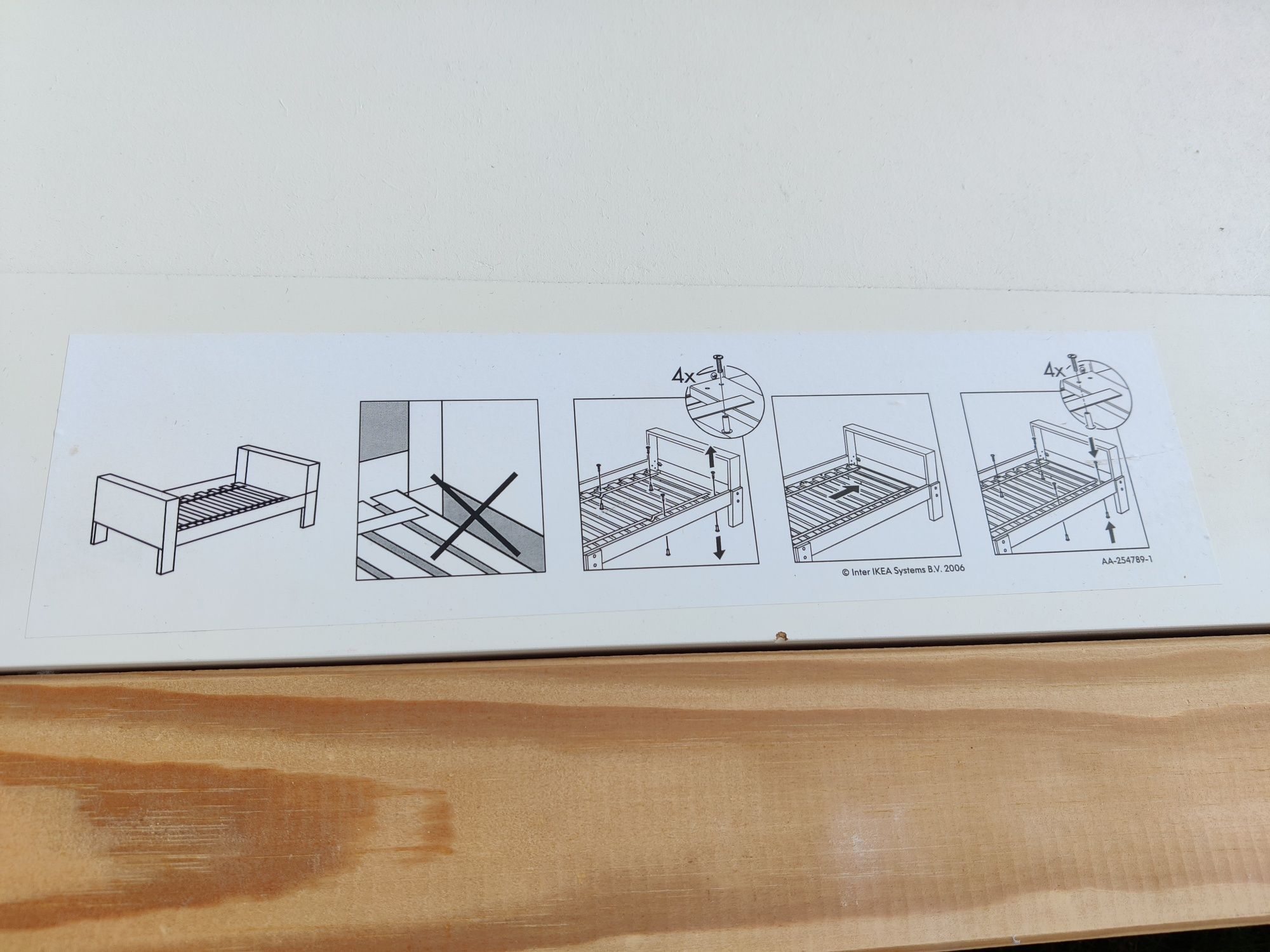 Łóżko dla dziecka regulowane od 150 cm do 200cm IKEA stan dobry