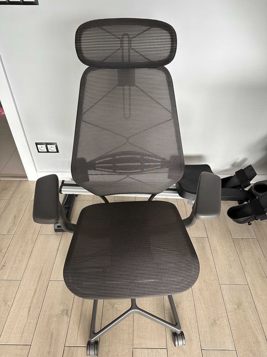 Fotel gamingowy/biurowy Ikea STYRSPEL ciemnoszary/szary