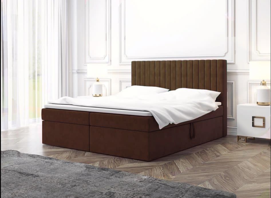 Łóżko Monaco 180x200 Kontynetalne Premium Materac Pojemnik Producent