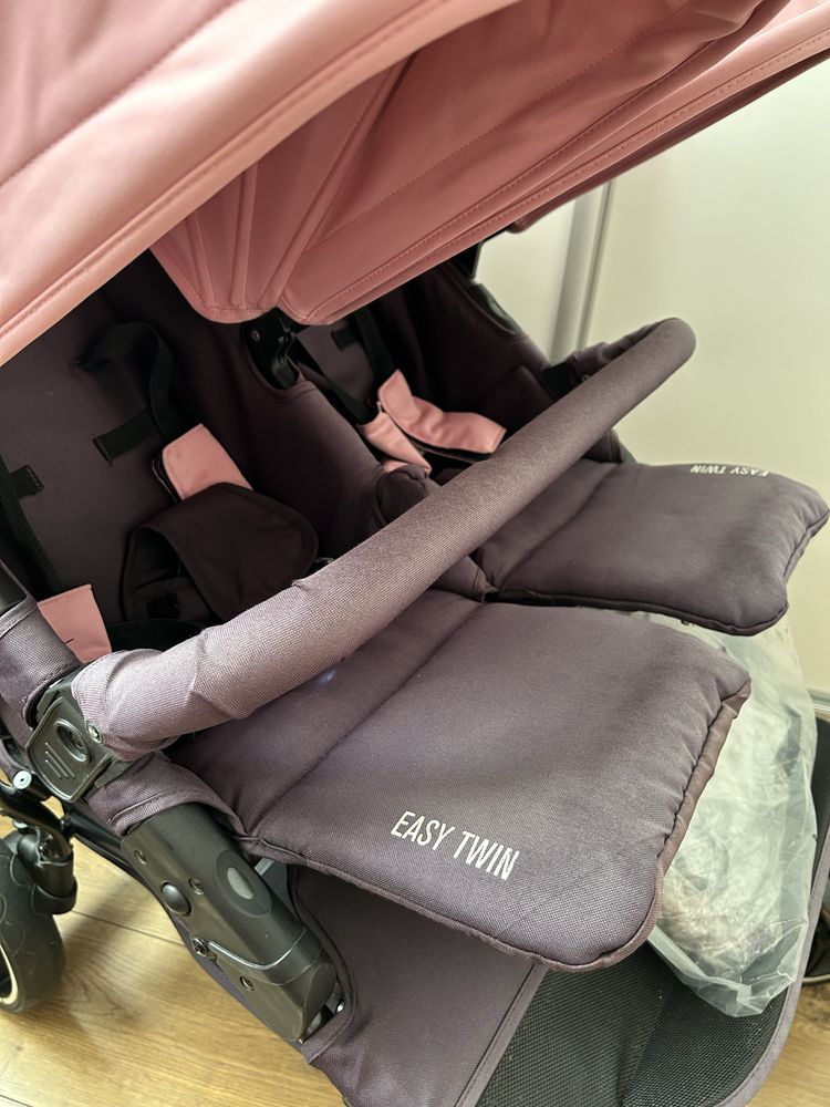 Wózek bliźniaczy Baby Monsters Easy Twin spacerówka