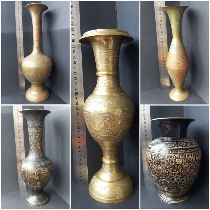 Вазы из металлические с рисунком