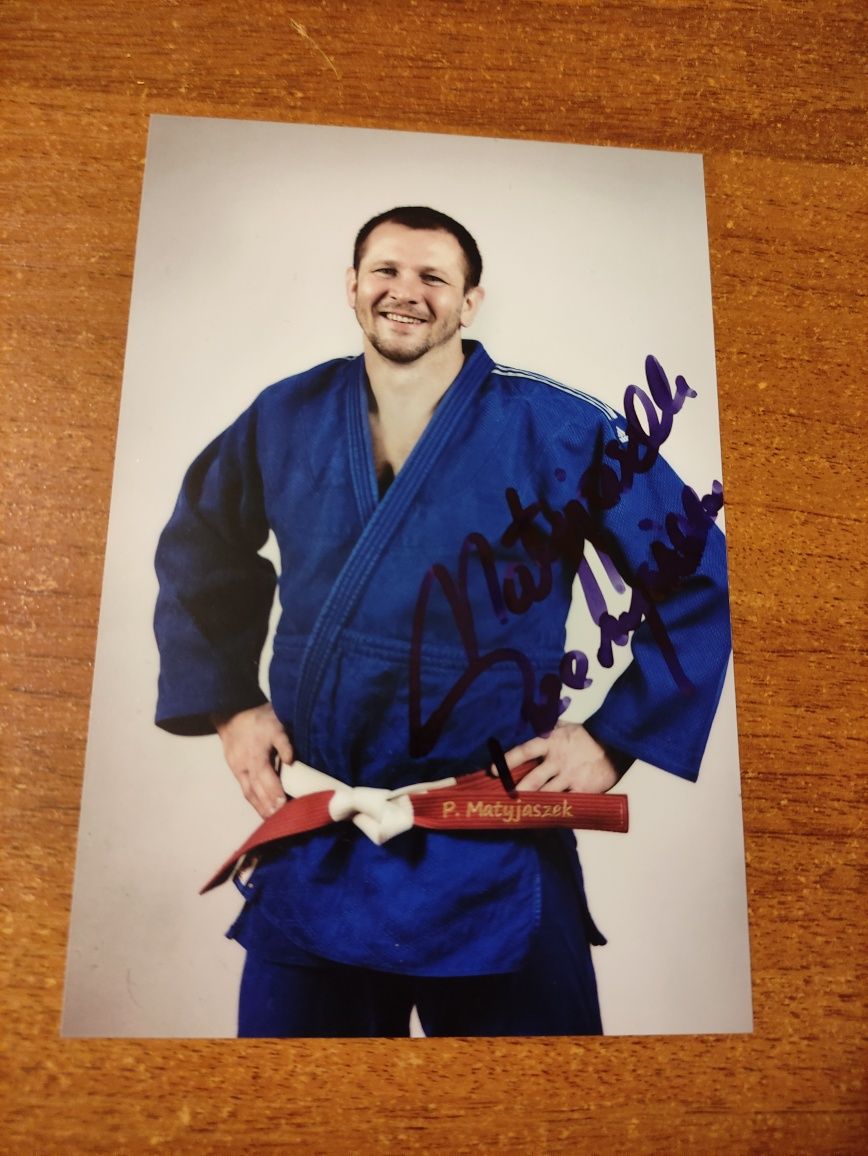 Autograf, podpis - Przemysław Przemek Matyjaszek Judo Bytom Sport