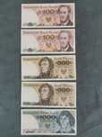 Banknoty prl 100, 500, 1000zł bankowe unc cena za komplet