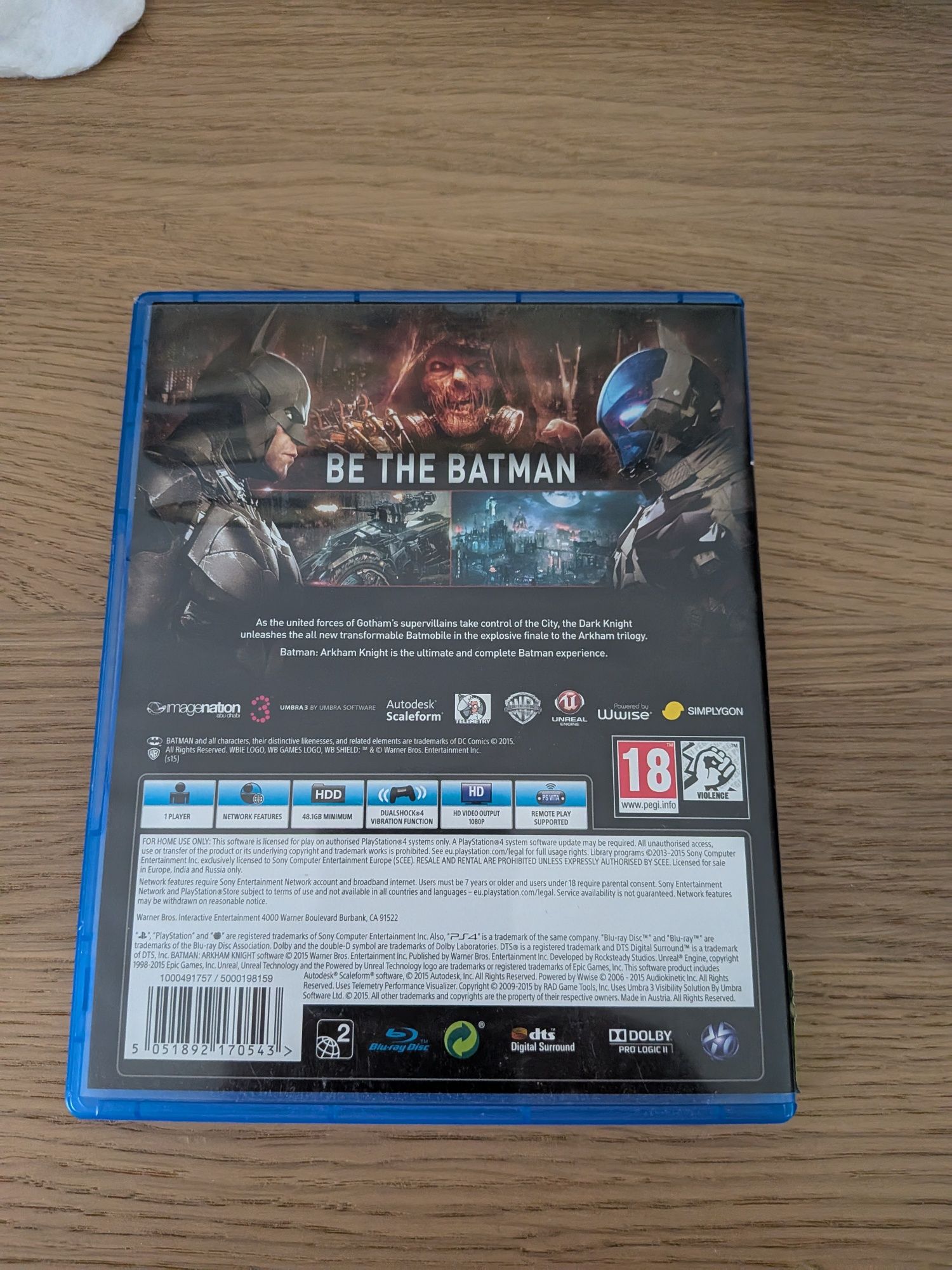 Batman Arkham knight ps4 PlayStation 4