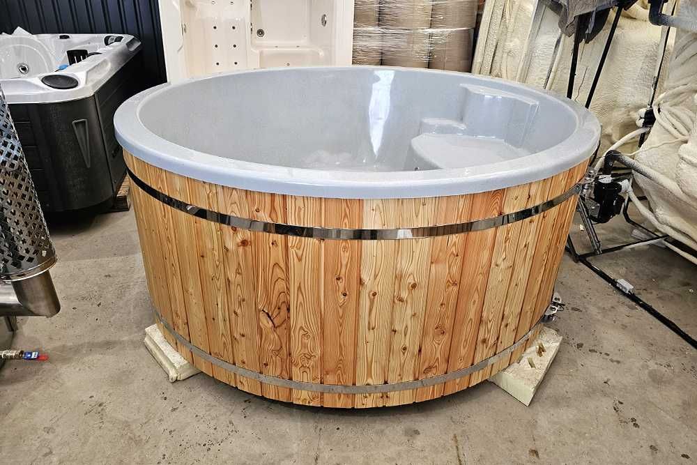 Balia ogrodowa 225cm ruska bania beczka hot TUB spa 8 osób