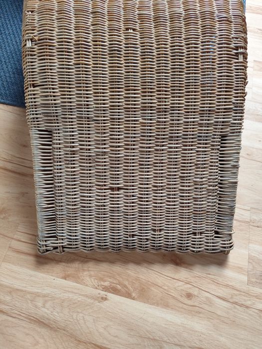 Szezlong leżanka Ikea rattanowa leżak fotel