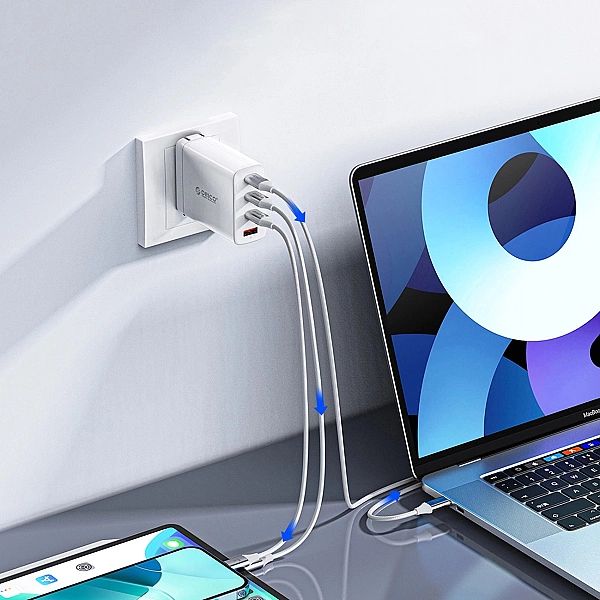 Kabel Orico CDX 100W 5A Power Delivery USB-C - USB-C 1m - biały