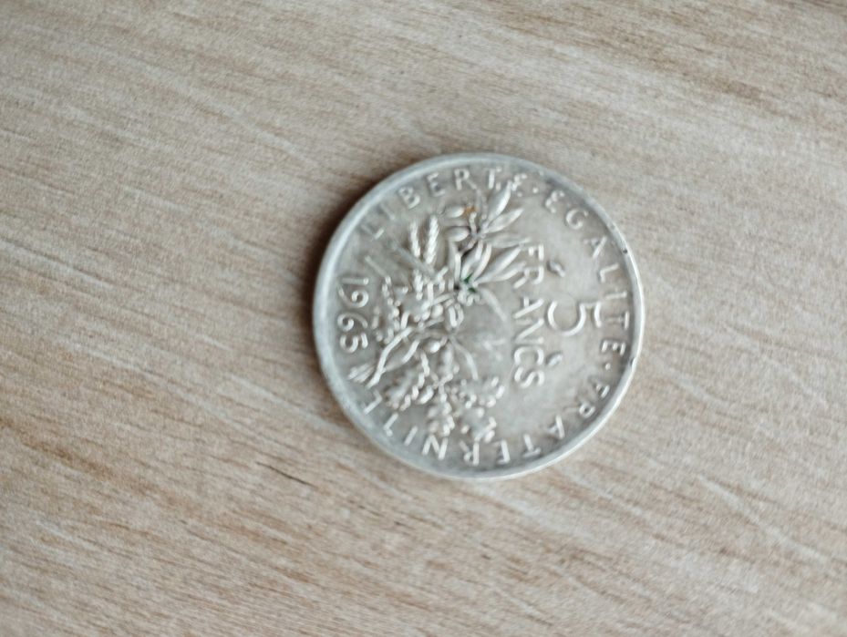 Moeda 5 francos 1965