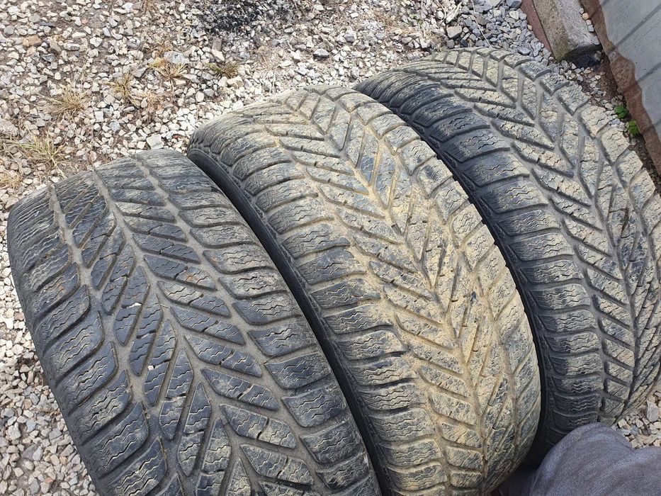 VOLKSWAGEN KOŁA 4SZT R16 5x112 6.5J ET42 57,1mm ORYGINALNA FELGA 3C0601027H OPONY ZIMOWE 205/55/R16 DĘBICA FRIGO 2