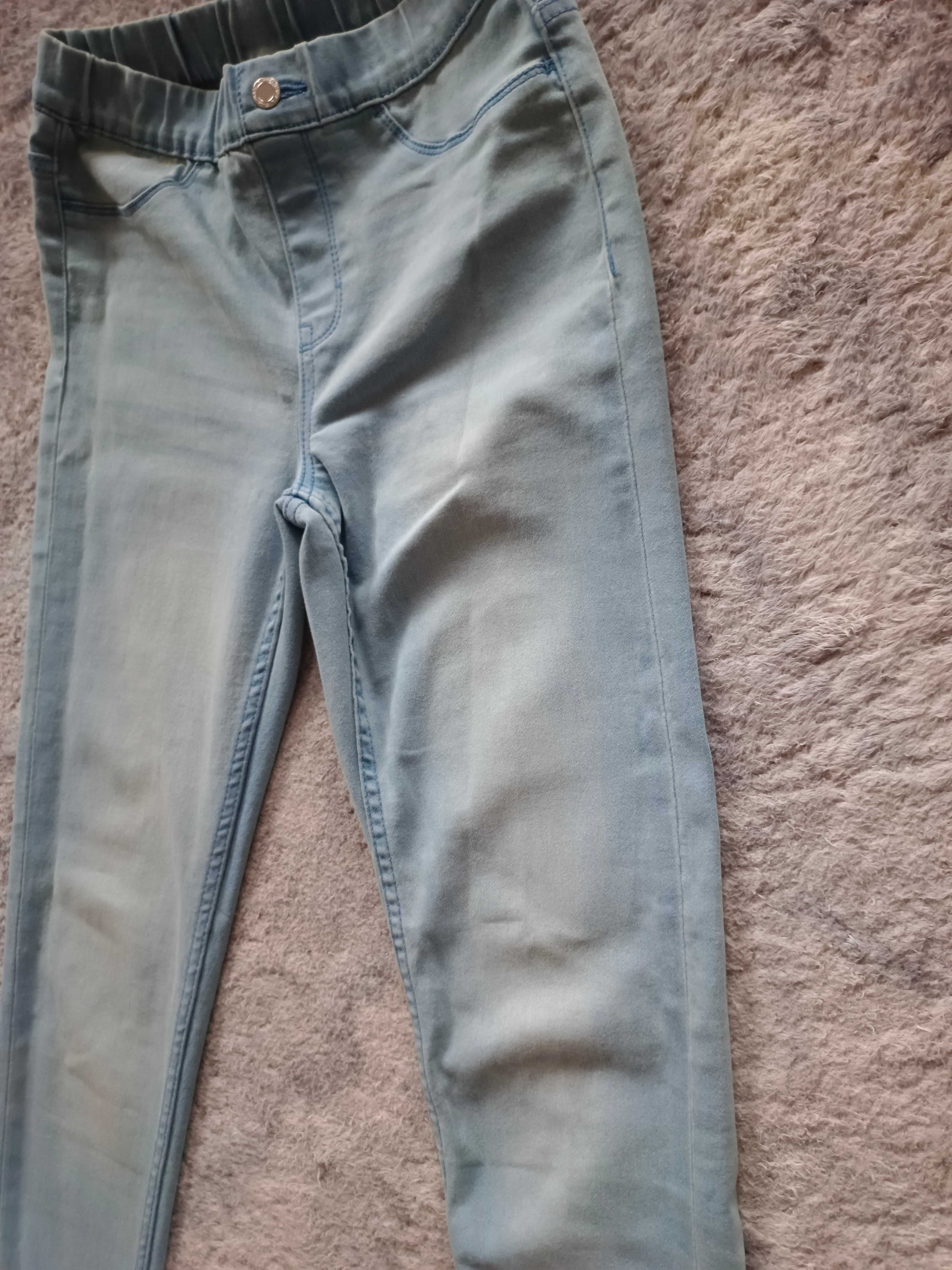 Jegginsy blue Esmara 34, xs miękki jeans, dopasowują się do figury