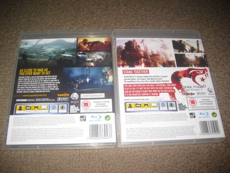 2 Jogos da Saga "Operation Flashpoint" PS3/Impecáveis/Completos!