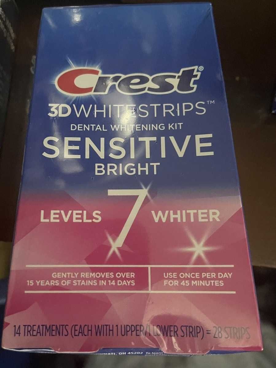 *Paski wybielające CREST 3D Gentle/Sensitive. Zęby wrażliwe. 28 sztuk*