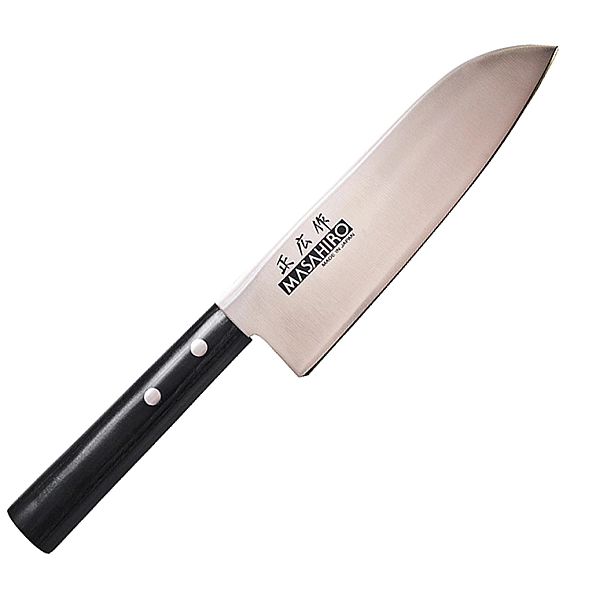 Nóż Masahiro Sankei Santoku 165mm czarny [35841]