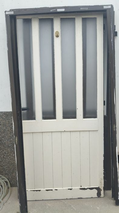Porta exterior em alumínio 2 unidades