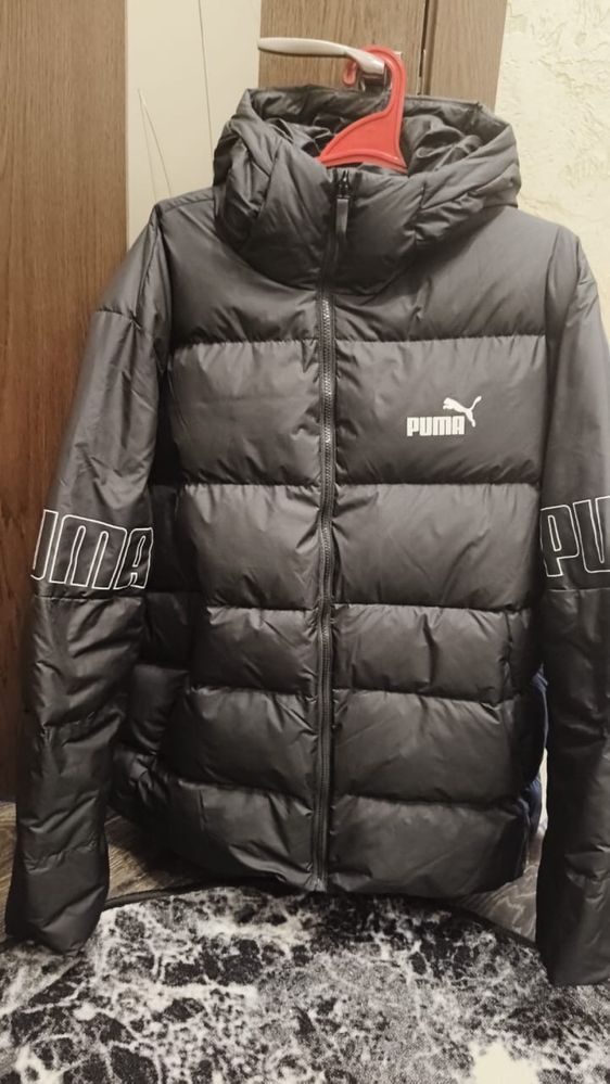 Куртка чоловіча Puma Power Down Puffer, шапка Puma