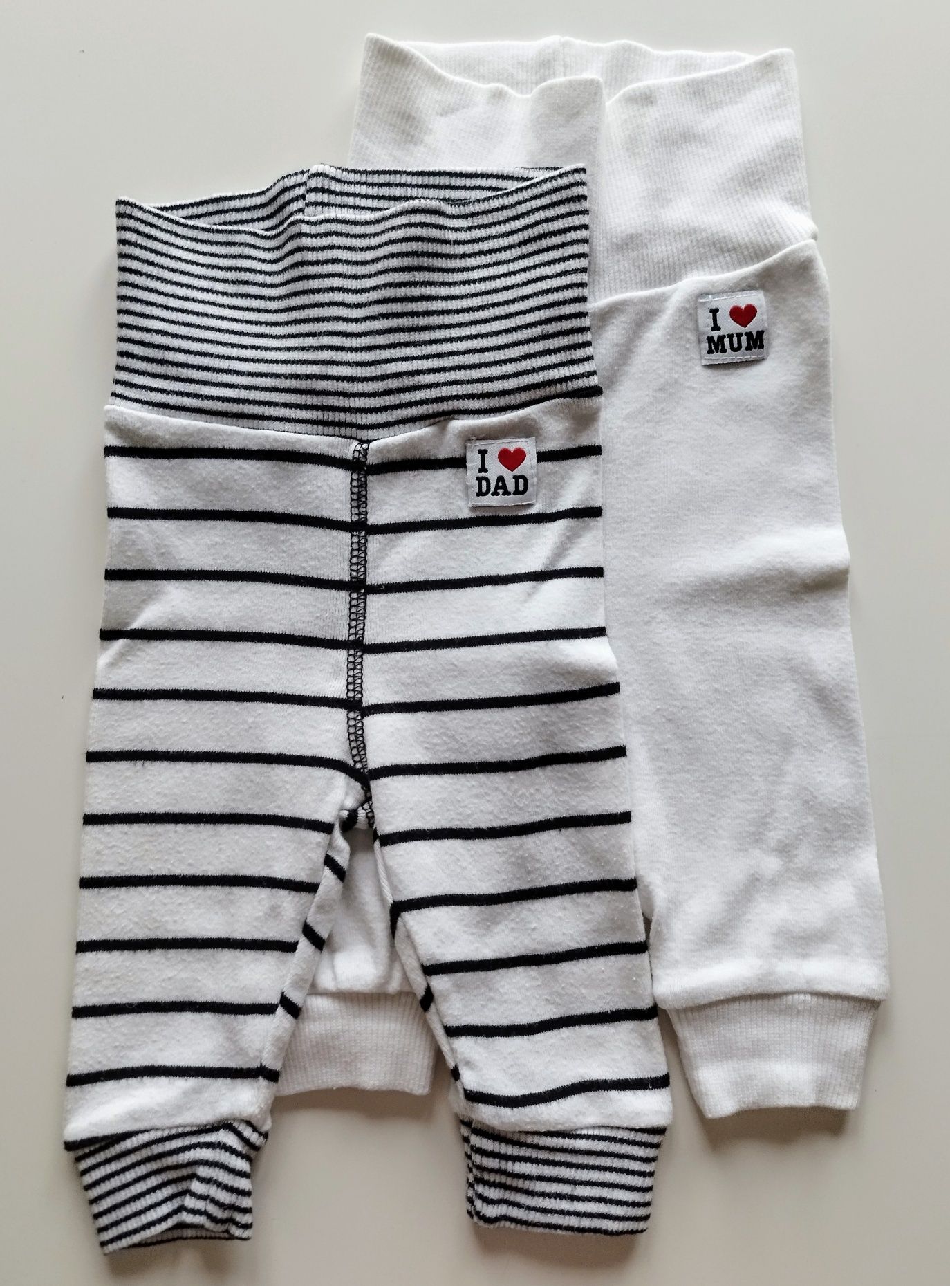 Spodenki leggi bawełna zestaw 2 szt wyprawka H&M r.62