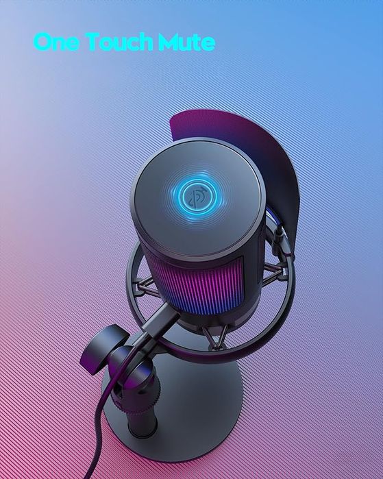 Mikrofon Gamingowy Usb Coconise Rgb Z Wyciszeniem I Statywem