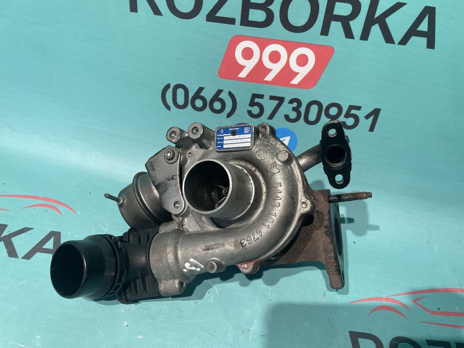 Турбіна 1.6dci 54389700007 Qashqai j10 j11 trafic scenic megane