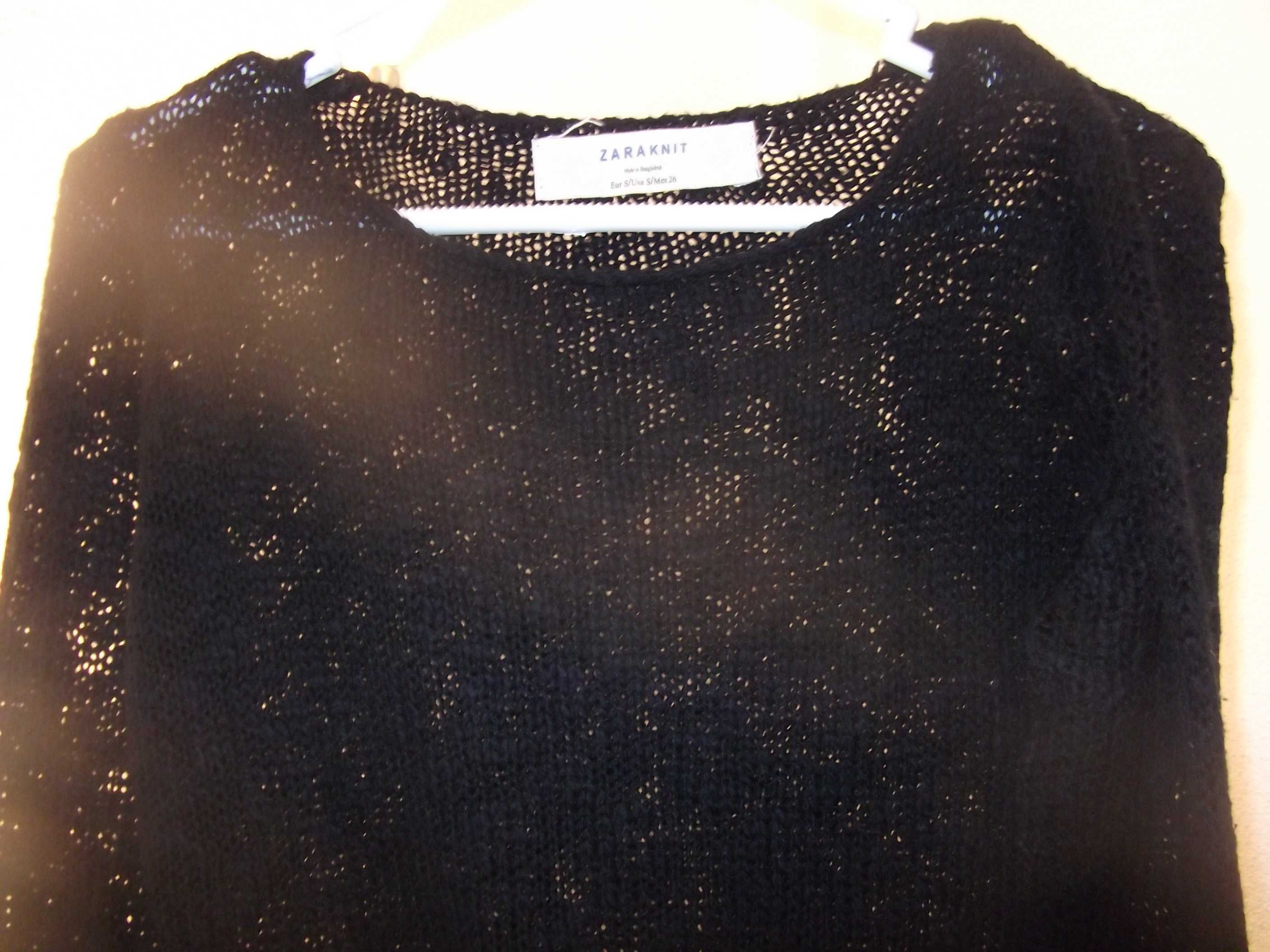Camisola malha preta / Black knit sweater – ZARA KNIT (S)