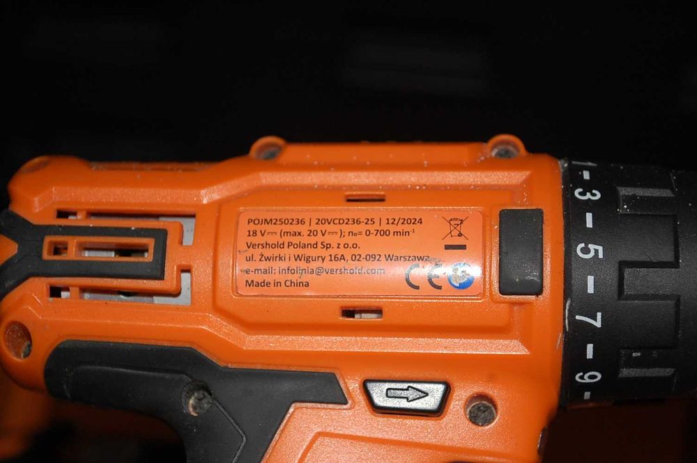 Wkrętarka NITEO POJM250236 Bateria 20V Ładowarka