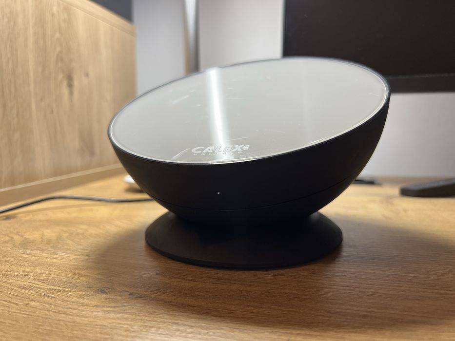 Lampa stołowa Calex okragła RGB