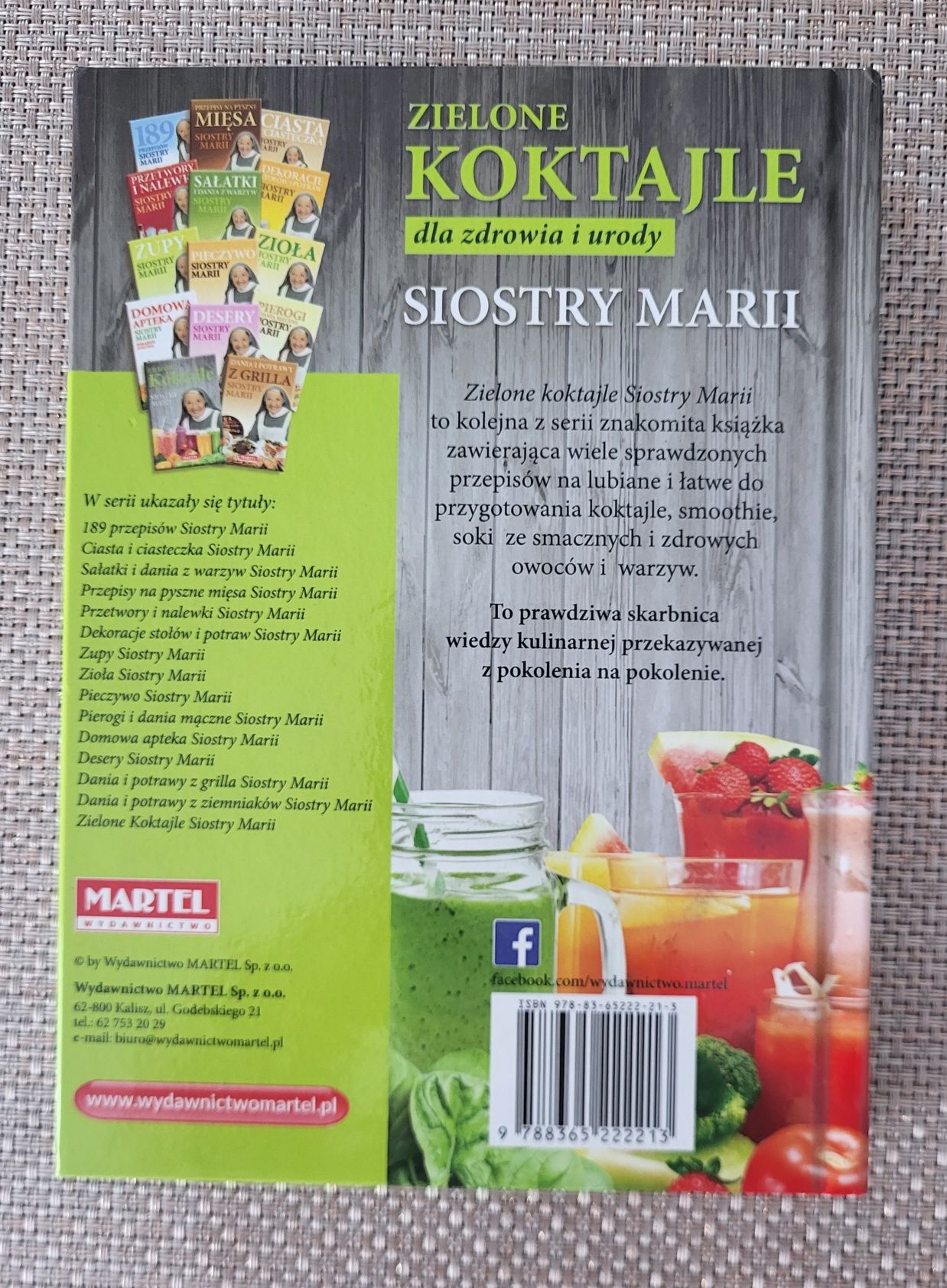 Książka Zielone koktajle dla zdrowia i urody Siostry Marii