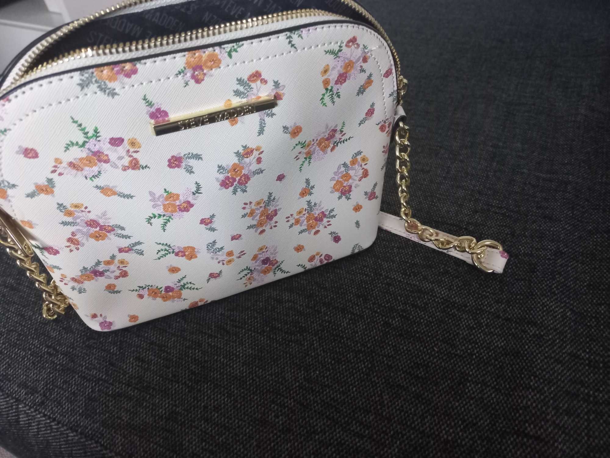 Torebka damska Steve Madden beżowa w kwiatki