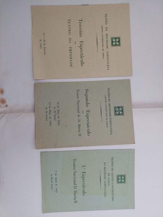 3 Programas Teatro Mocidade portuguesa