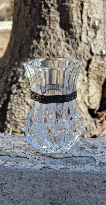 Pequena karra decorativa com aplique em prata