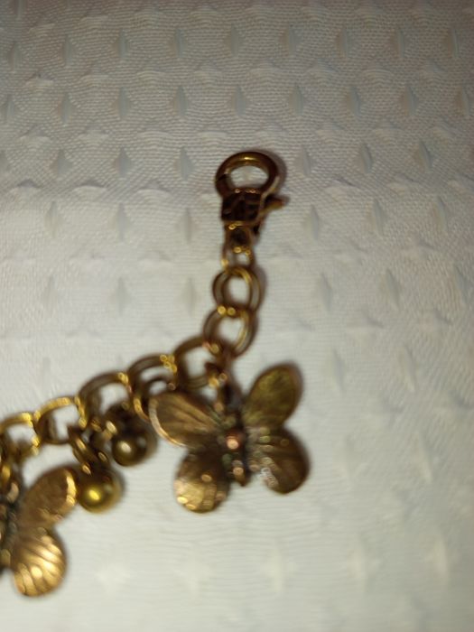 Pulseira com borboletas vintage