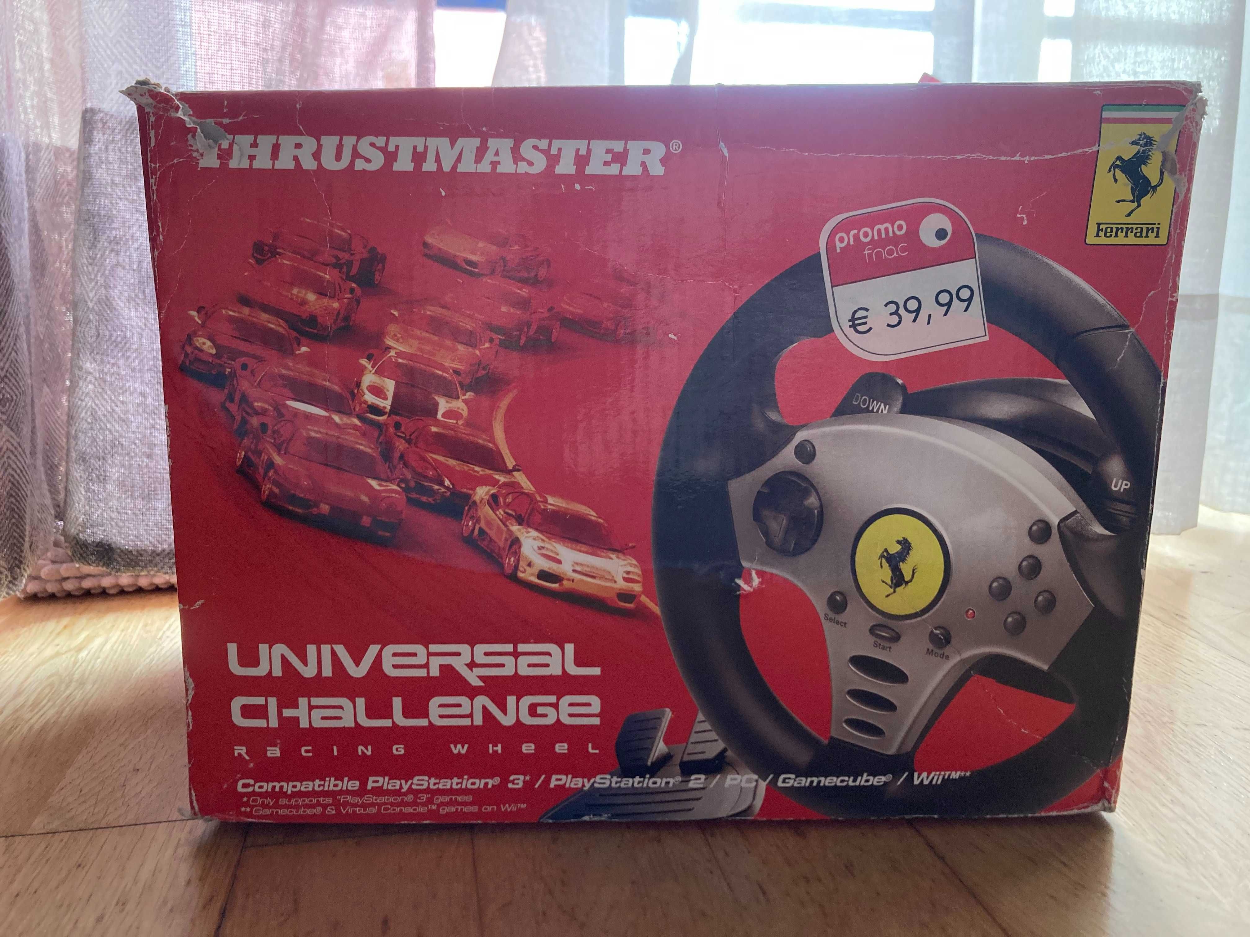 Ferrari Thrustmaster wheel for PC, PS3, PS2 e Wii