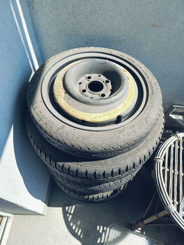 Alufelgi razem z oponami 195/60R15 i kołem zapasowym gratis