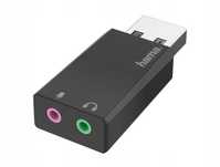 Hama adapter przejściówka audio USB-A 2x JACK 3,5mm do mikrofonu słuch