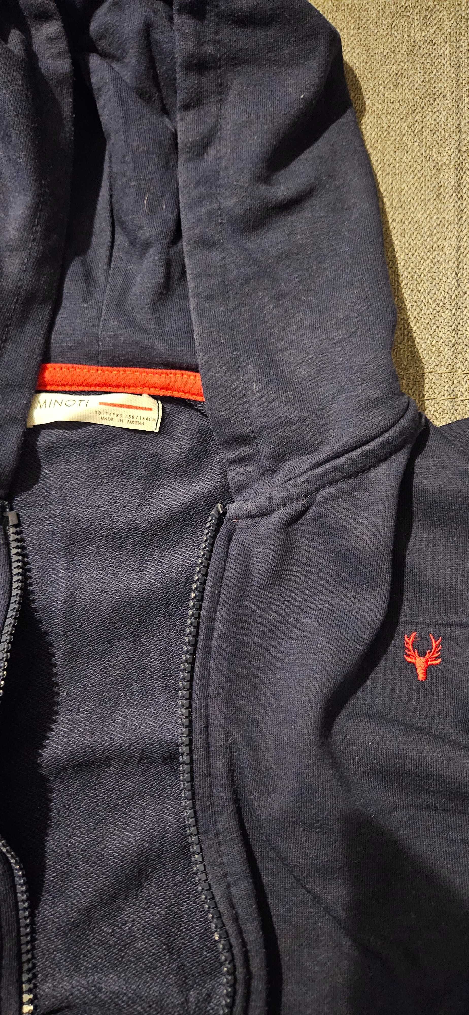 3 bluzy dresowe na zamek dla chłopca, rozmiar 158/164