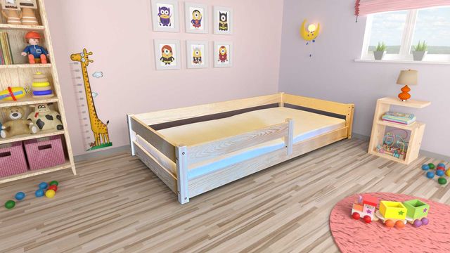 Łóżko naturalne dziecięce ekologiczne 160x80 180x90 dwie wysokości
