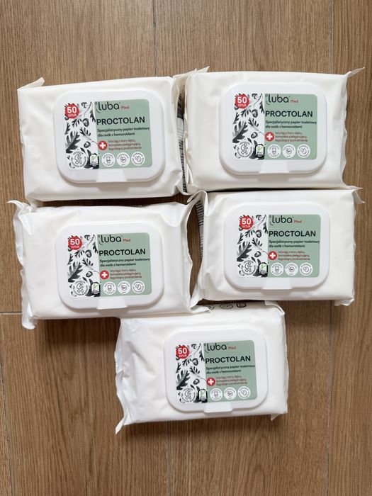 Luba Med Proctolan 5x50 szt specjalistyczny papier toaletowy hemoroidy