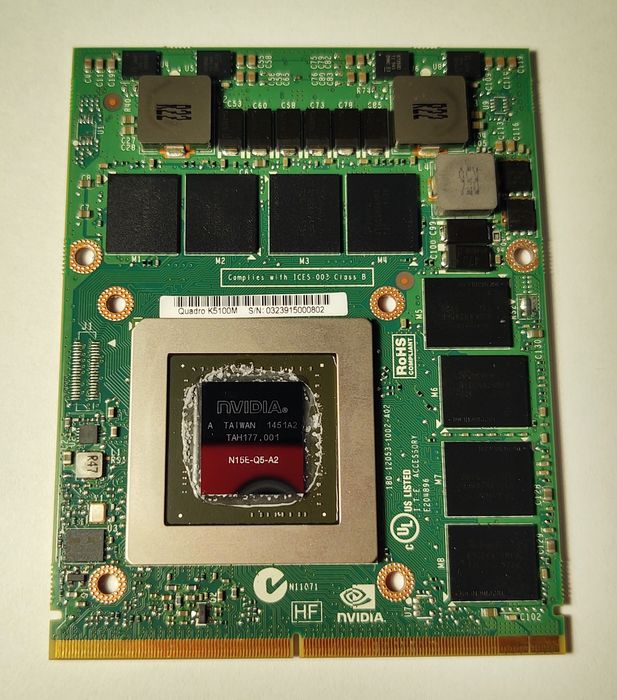 Відеокарта Nvidia Quadro K5100m 8Gb mxm Dell