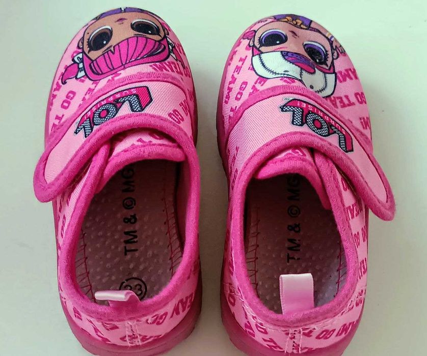 Якісні зручні текстильні капці тапочки мокасини LOL Surprise (2-2,5 р)