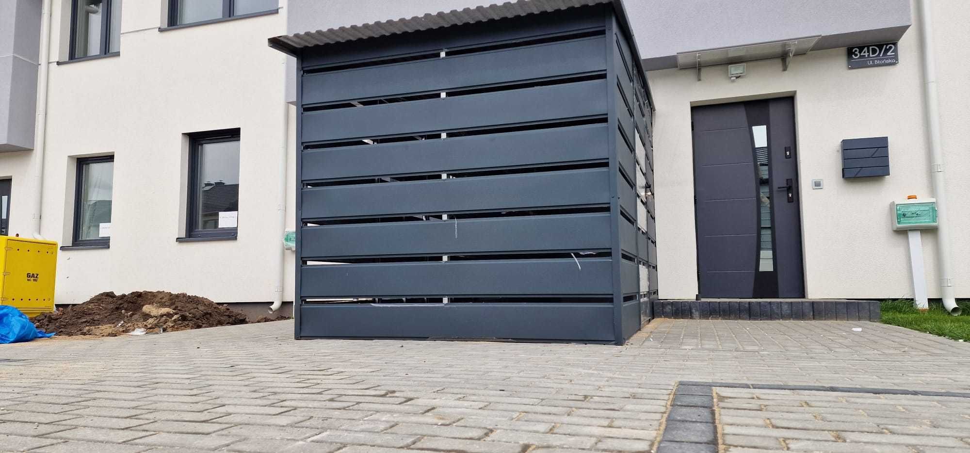 Wiata ŚMIETNIKOWA PANEL nowość 4x1m
