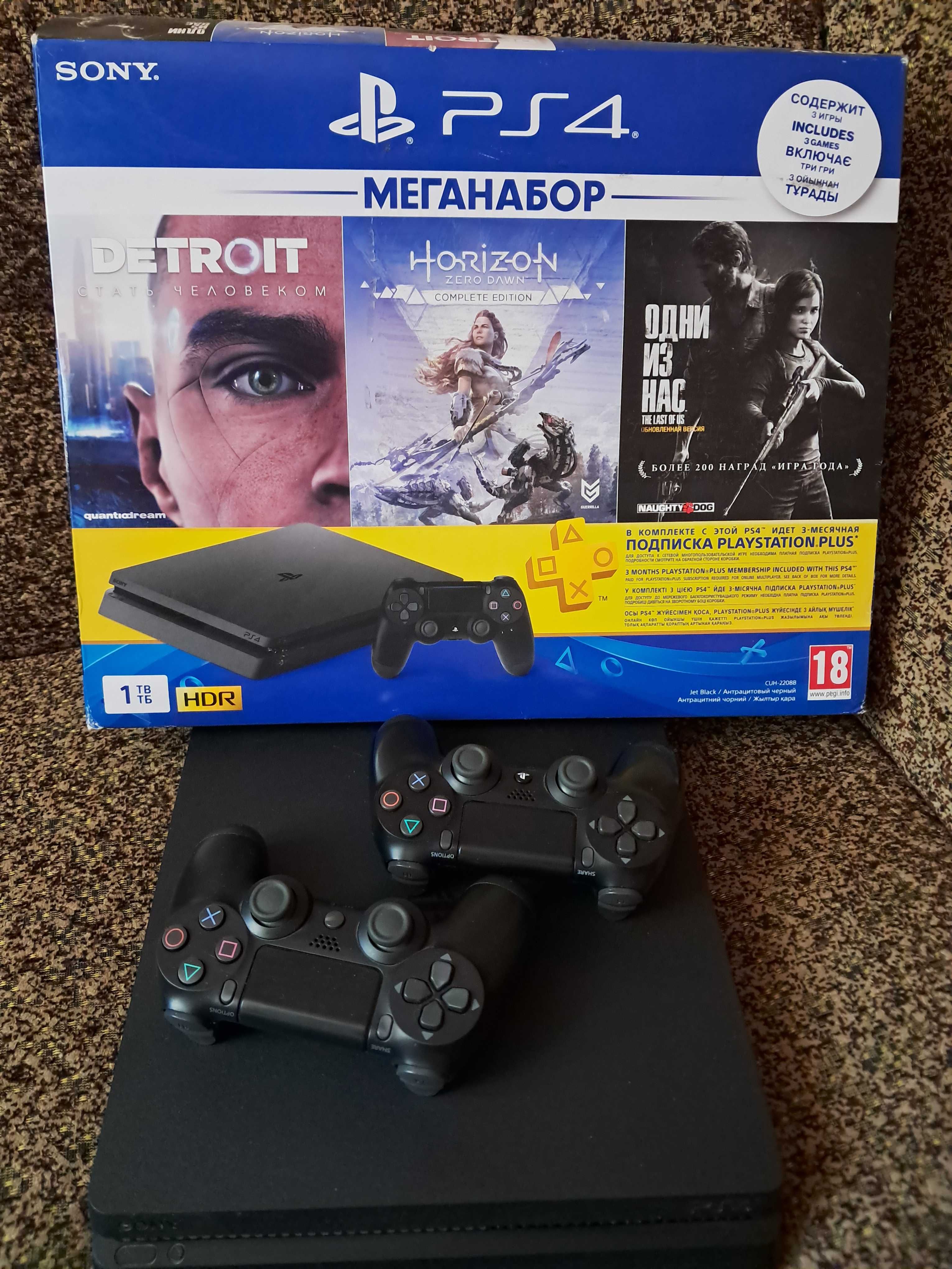 Продам PS4 slim на 1 tb