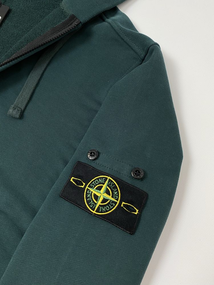 Зип-худи Stone Island Зеленая Оригинал