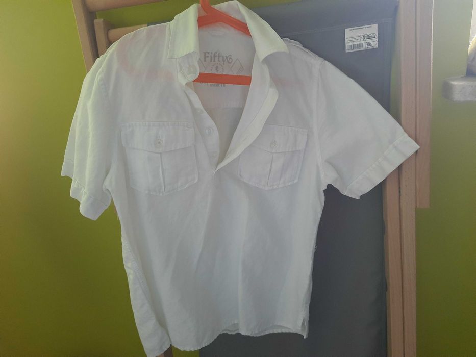 Stroj galowy koszula spodnie garnitur 140 H&M